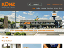 Tablet Screenshot of konz-baustoffe.de